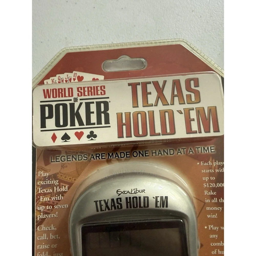 Handheld World Series Of‎ Poker Texas Hold 'em Electronic Casino Game 399-CS NEW